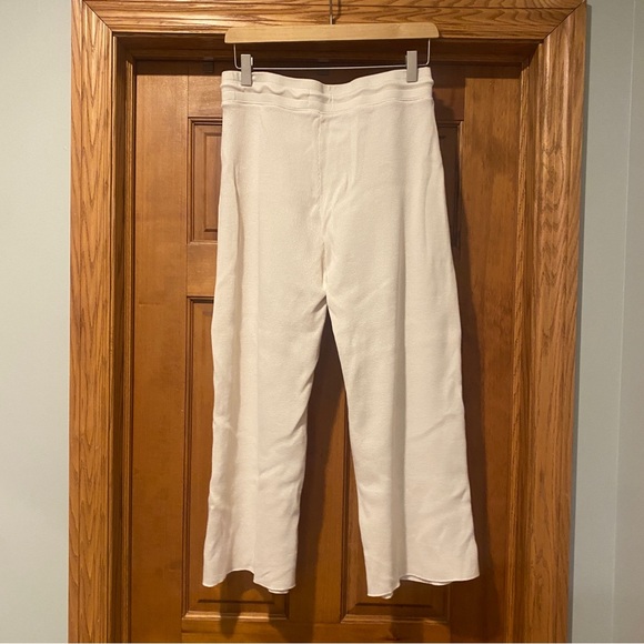 MATE the label Wide Leg Crop Waffle Cream Size M - Picture 3 of 3